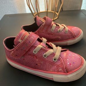 Glitter Pink Converse Sneakers